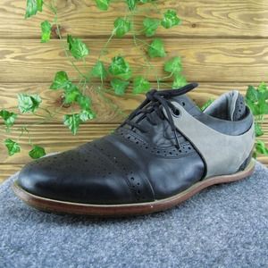 Tsubo Wexler Men Sneaker Shoes‎ Black Leather Lace Up Size 12 Medium